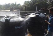 Water tank cleaning