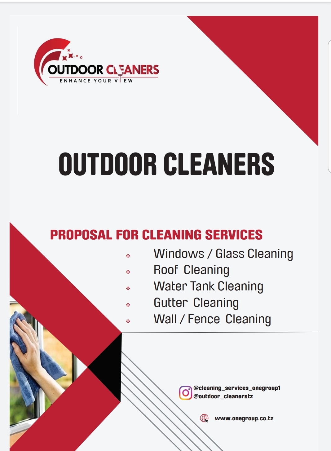 Outdoor cleaners